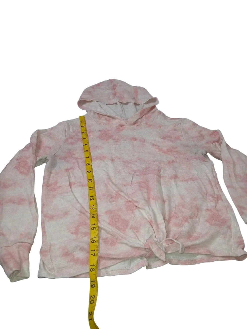 Old Navy Girls Pink Tie-Dye Lightweight Hoodie Top